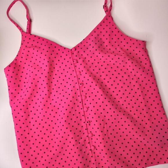Sanctuary Polka Dot Button Front Tank Size Small - Picture 1 of 6